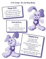 Предварительный просмотр 5 страницы Fisher-Price LEARNING BUNNY G2810 Instruction Sheet