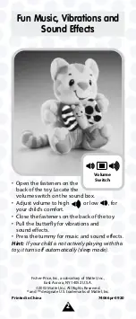 Preview for 2 page of Fisher-Price LEARNING PATTERNS Purr & Guddle Kitty 74066 Quick Start Manual