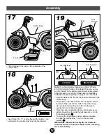 Предварительный просмотр 12 страницы Fisher-Price Lil Kawasaki 76921 Owner'S Manual With Assembly Instructions