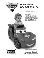 Предварительный просмотр 1 страницы Fisher-Price Lil Lightning McQueen W2603 Owner'S Manual