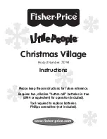 Fisher-Price Little People Christmas Village 72794 Instructions Manual предпросмотр