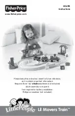 Fisher-Price Little People Lil Movers Train Instructions Manual preview