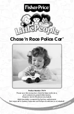 Предварительный просмотр 1 страницы Fisher-Price LittlePeople Chase ‘n Race Police Car Instruction Sheet