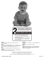 Preview for 16 page of Fisher-Price M2662 Manual