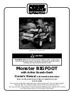 Fisher-Price Monster BIGFOOT 74420 Owner'S Manual With Assembly Instructions предпросмотр