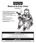 Предварительный просмотр 1 страницы Fisher-Price Musical Activity Chair Instructions