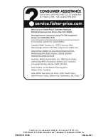 Предварительный просмотр 4 страницы Fisher-Price P8565 Instruction Sheet