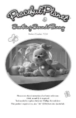 Preview for 1 page of Fisher-Price Peaceful Planet Soothing Sounds Bunny Instructions