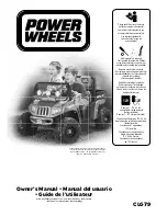 Preview for 1 page of Fisher-Price Power Wheels Arctic Cat CLG79 Owner'S Manual