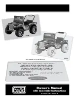 Preview for 1 page of Fisher-Price Power Wheels C0727 Owner'S Manual With Assembly Instructions