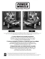 Предварительный просмотр 1 страницы Fisher-Price Power Wheels G3741 Owner'S Manual With Assembly Instructions