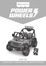 Fisher-Price Power Wheels GWT16 Owner'S Manual preview