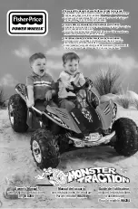 Fisher-Price POWER WHEELS MONSTER TRACTION W6204 Owner'S Manual With Assembly Instructions preview