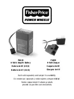 Preview for 1 page of Fisher-Price POWER WHEELS P6828 Manual
