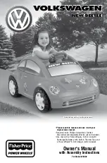 Fisher-Price Power Wheels Volkswagen New Beetle W6202 Owner'S Manual With Assembly Instructions preview