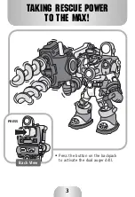 Preview for 3 page of Fisher-Price PowerMax Rescue Heroes Rock Miner Quick Start Manual