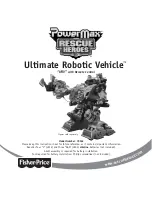 Fisher-Price PowerMax Rescue Heroes Ultimate Robotic Vehicle 78362 Instruction Sheet предпросмотр