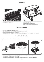 Предварительный просмотр 3 страницы Fisher-Price Qwikfold Picnic Table Manual