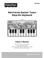 Fisher-Price Rain Forest Dancin’ Tunes Owner'S Manual preview