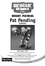 Fisher-Price RESCUE HEROES NIGHT PATROL Pat Pending Scientist Quick Start Manual preview