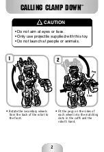 Preview for 2 page of Fisher-Price ROBO TEAM RESCUE HEROES Clamp Down Police Robot Quick Start Manual