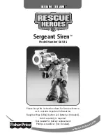 Fisher-Price SERGEANT SIRENTM G6534 Instruction Sheet preview