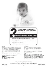 Предварительный просмотр 2 страницы Fisher-Price Shakira CJT92 Instruction Sheet