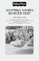 Предварительный просмотр 1 страницы Fisher-Price SOOTHING SOUNDS BOUNCER SEAT 79598 Manual