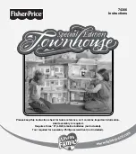 Fisher-Price Special Edition Townhouse Instructions Manual предпросмотр