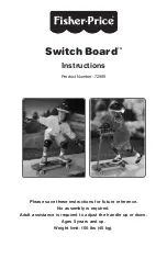 Preview for 1 page of Fisher-Price Switch Board 72889 Instructions Manual