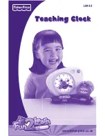 Предварительный просмотр 1 страницы Fisher-Price Teaching Clock Instructions