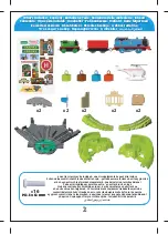 Предварительный просмотр 2 страницы Fisher-Price Thomas & friends GXH09 Instructions Manual