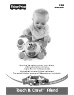 Fisher-Price TOUCH AND CRAWL FRIEND C1414 Instruction Sheet предпросмотр