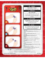 Preview for 8 page of Fisher-Price Trio T3819 Assembly Manual