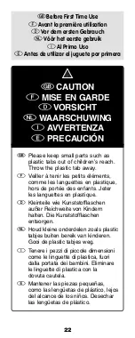 Preview for 22 page of Fisher-Price Tuff Stuff B0334 Instruction Sheet