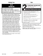 Preview for 12 page of Fisher-Price V4595 Instructions Manual