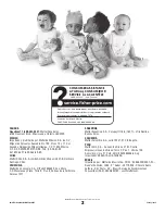 Предварительный просмотр 2 страницы Fisher-Price V8604 Instruction Sheet