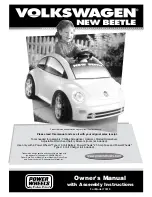 Preview for 1 page of Fisher-Price VOLKSWAGEN 73510 Owner'S Manual & Assembly Instructions