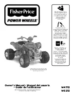 Fisher-Price W6212 Power Wheels Owner'S Manual preview