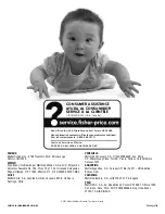Preview for 20 page of Fisher-Price X4400 Quick Start Manual