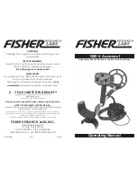 Fisher Research Labs 1280-X Aquanaut Operating Manual preview