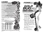 Fisher Research Labs Gold Bug Pro Owner'S Manual preview