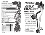 Preview for 1 page of Fisher Research Labs Gold Bug Pro Owner'S Manual