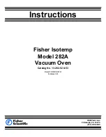 Preview for 1 page of Fisher Scientific 282A Instructions Manual