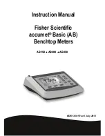 Fisher Scientific accumet AB150 Instruction Manual предпросмотр