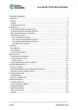 Preview for 2 page of Fisher Scientific accumet AE150 User Manual