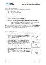 Preview for 10 page of Fisher Scientific accumet AE150 User Manual