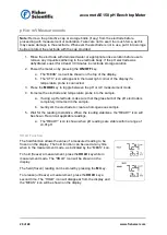 Preview for 20 page of Fisher Scientific accumet AE150 User Manual