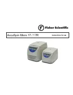 Preview for 1 page of Fisher Scientific AccuSpin Micro 17 Instructions For Use Manual