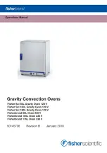 Fisher Scientific Fisher Sei 100L Gravty Operation Manual preview